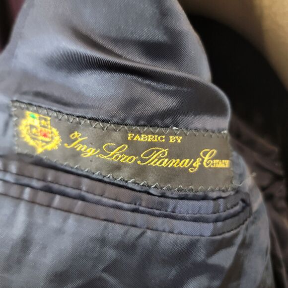 Loro Piana Brooks Brothers Blazer Mens 43L Brookwood Navy Blue Gold Buttons Wool - Picture 7 of 10